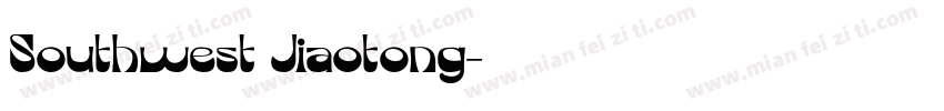 Southwest Jiaotong字体转换